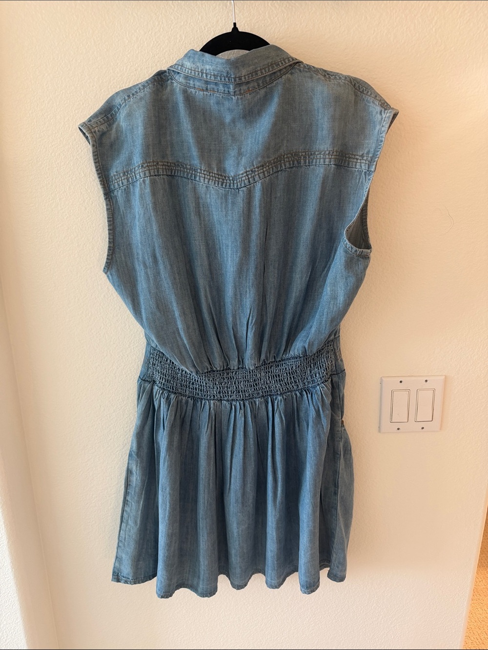 Ramy Brook Light Blue Denim Button Front Dress - Picture 5 of 5